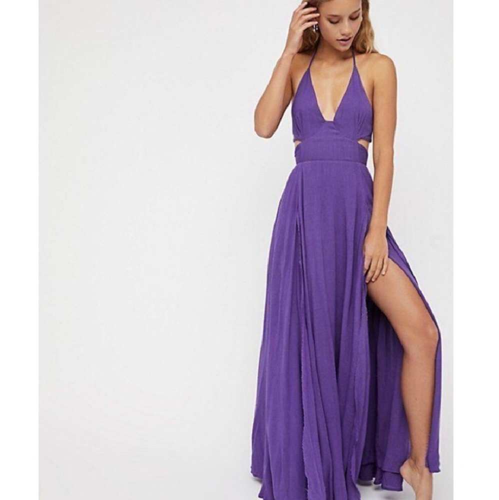 Free People Purple Lille Maxi Dress